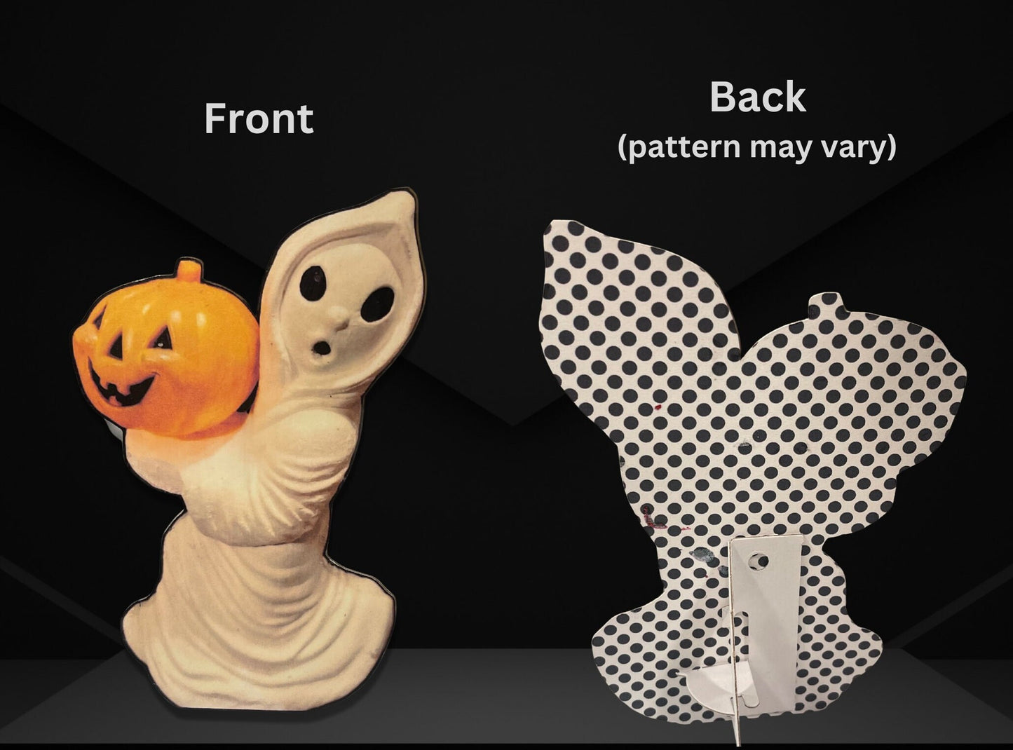 Halloween Ghost & Pumpkin Dummy Board Set – Vintage Style