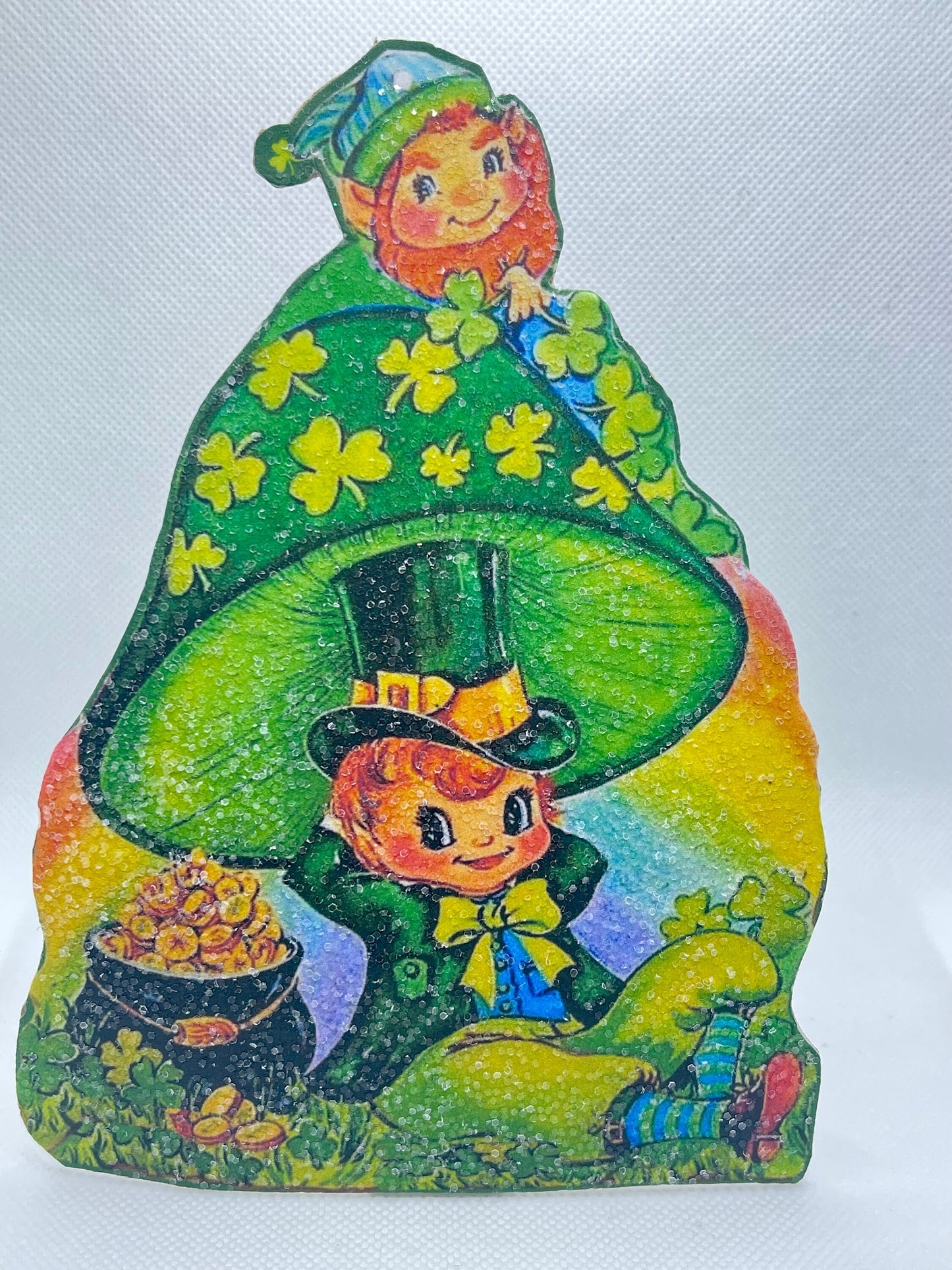 St. Patricks Day Decoration, Leprechaun Dummy Board Standee Shelf Decor