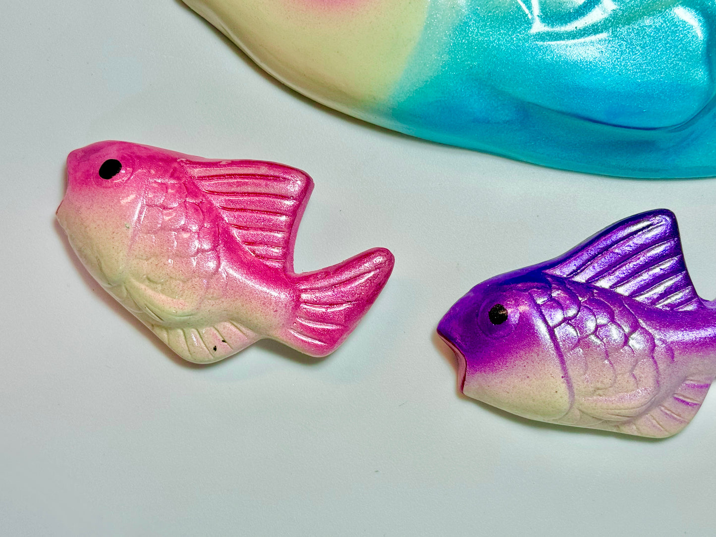 Retro Style Chalkware Fish Wall Art Plaques For Bathroom or Beach House, Great Mid Century Style Decor (Copy)