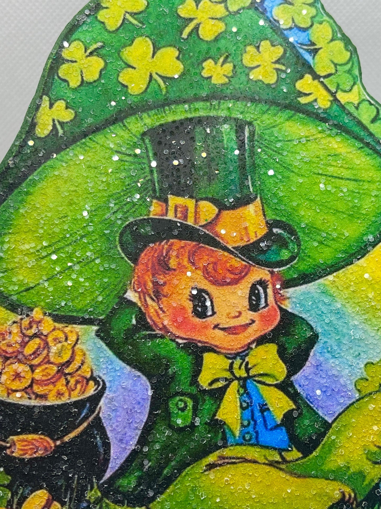 St. Patricks Day Decoration, Leprechaun Dummy Board Standee Shelf Decor