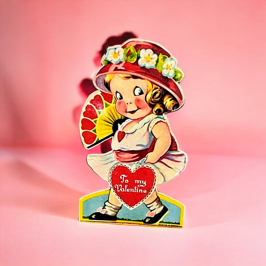 Cottagecore Valentines Day Decor, Shabby Chic Valentines Day Standee, Valentines Shelf Sitter